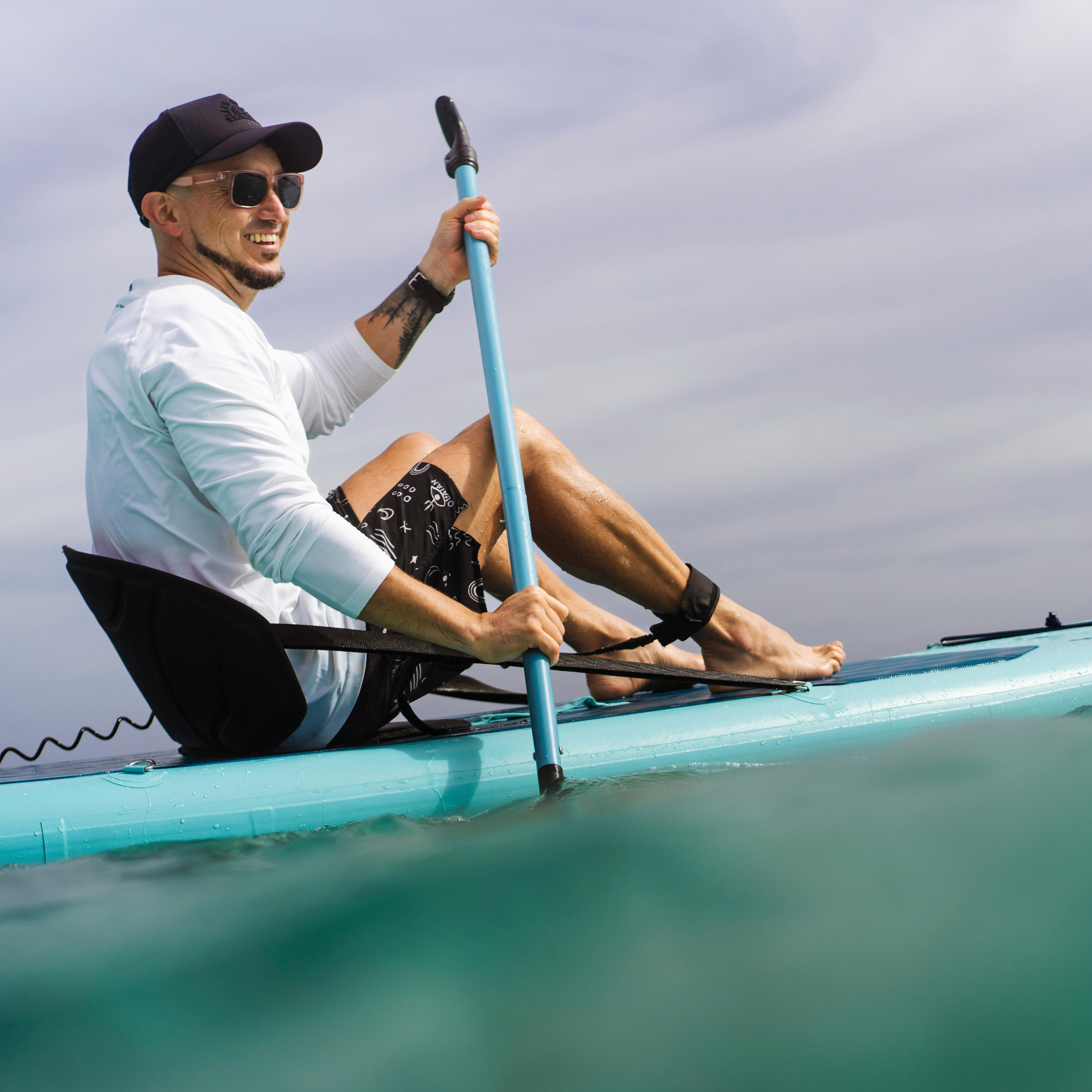 Siège de planche à pagaie double accroches - noir - DECATHLON