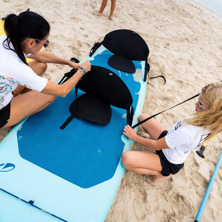 Сидіння для SUP-дошки з подвійним гачком чорне