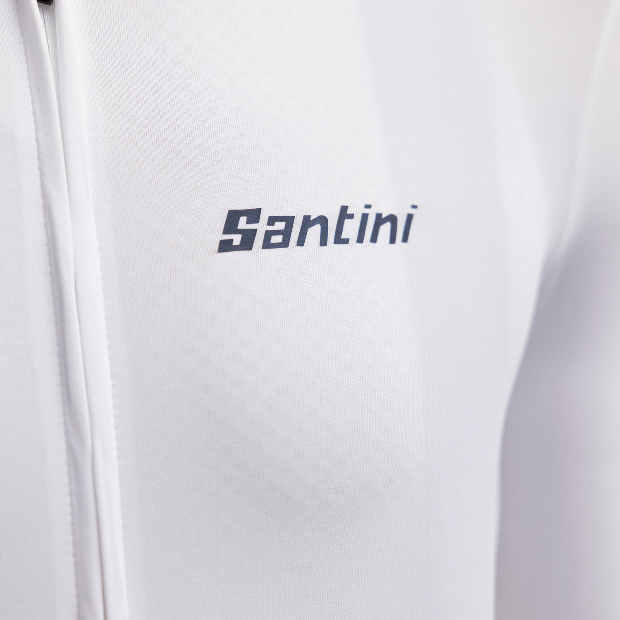 Maglia ciclismo unisex Premium Santini bianca taglio slim 7/14