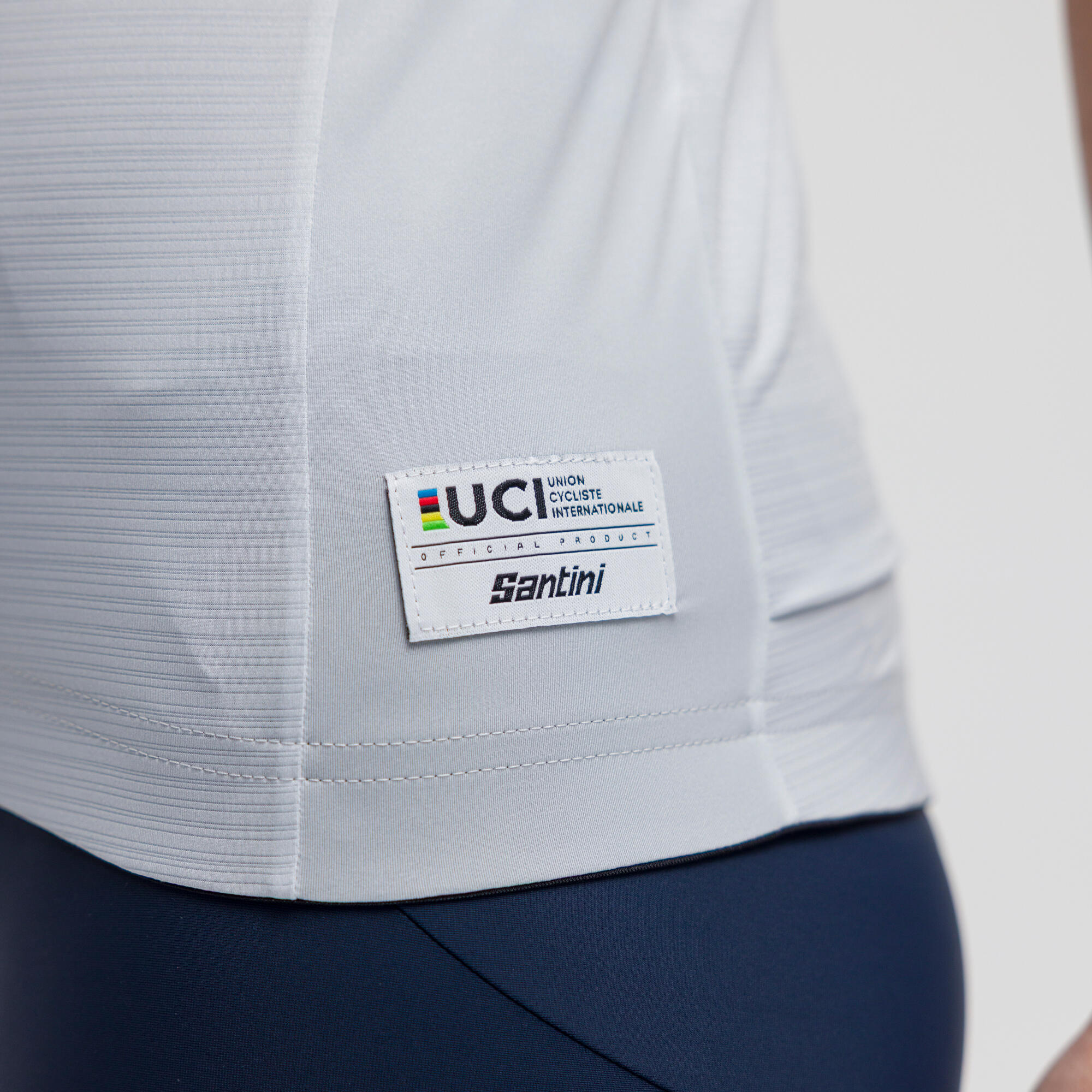 Maglia manica corta Ciclismo Unisex Santini grigio UCI Rainbow 5/12