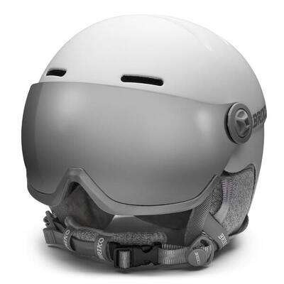 Casco con visiera sci adulto Briko Blenda 2.0 bianco