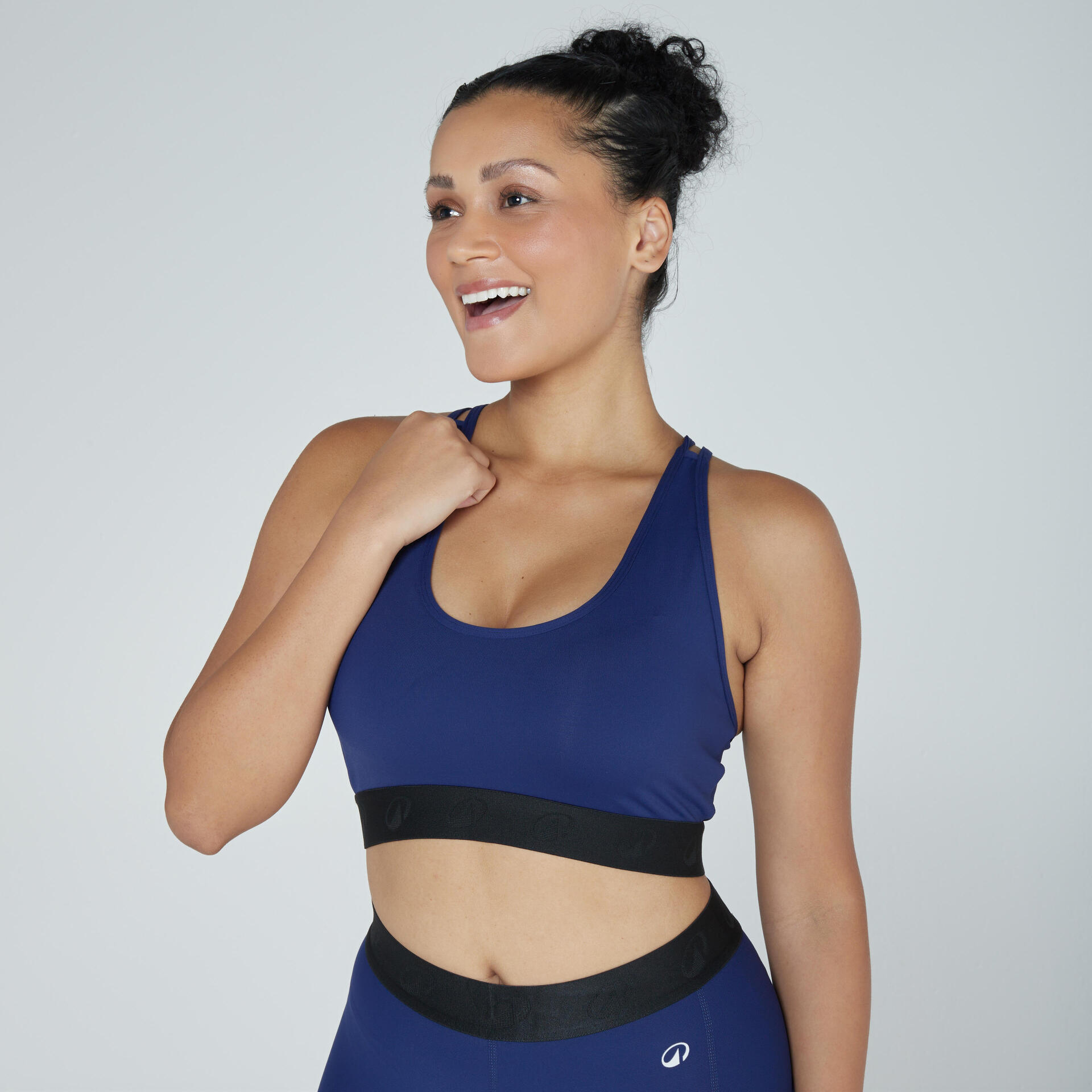Top Feminino de Treino Must Strap 500 Domyos Azul