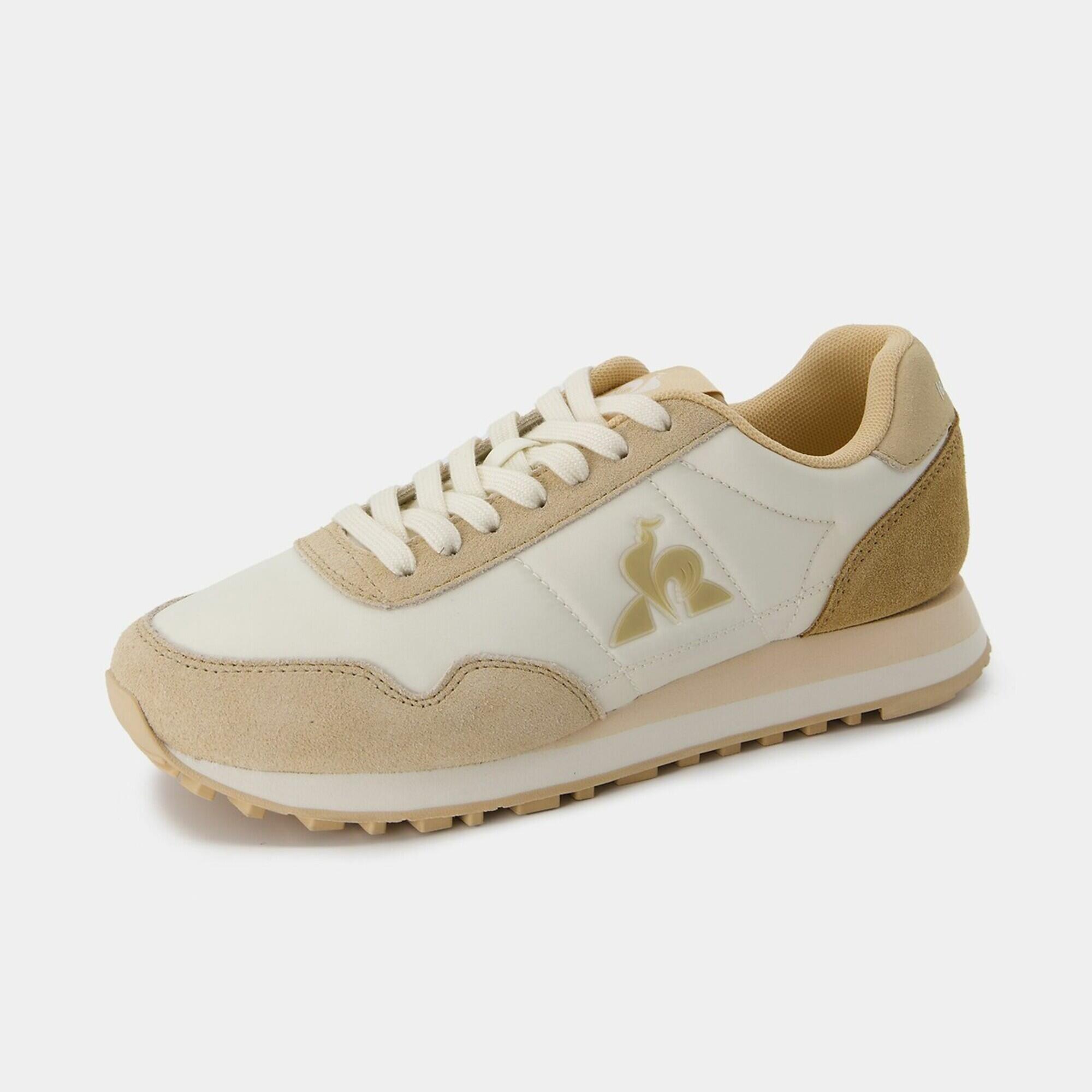 basket femme, LE COQ SPORTIF, ASTRA 2 blanc marron 3/5