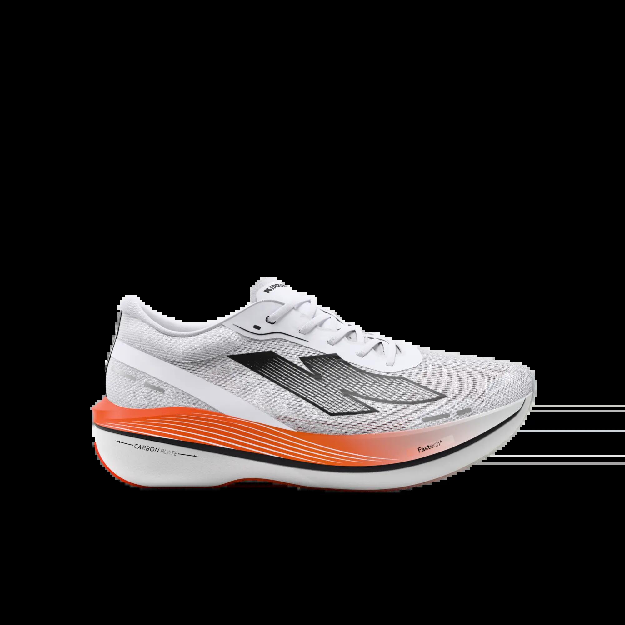Chaussures de running carbone homme, Kiprun Kipstorm Challenger blanc et orange 4/18