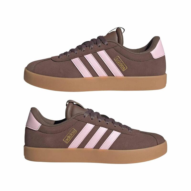 Kadın Spor Ayakkabı - Kahverengi - Adidas vl Court 3.0