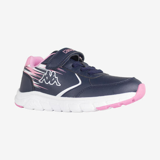Chaussures Gekko enfant, bleu et rose