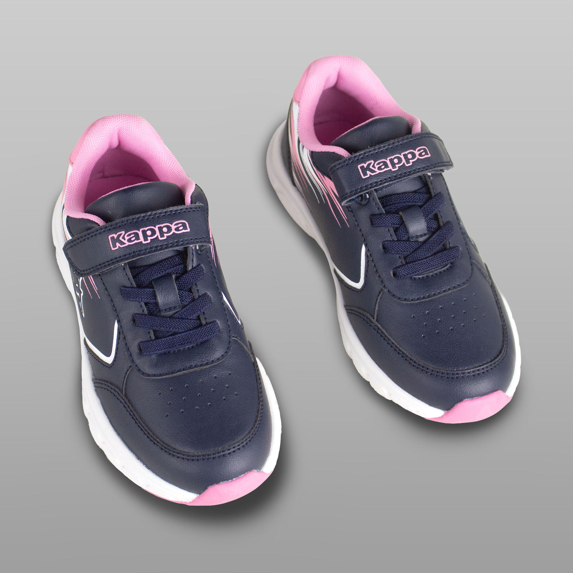 Chaussures Gekko enfant, bleu et rose 2/4