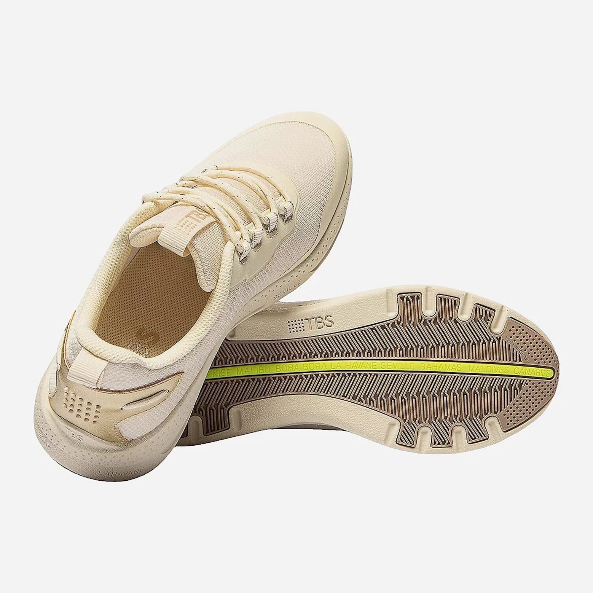 basket marche sportswear TBS JAZZEVO femme beige 4/4