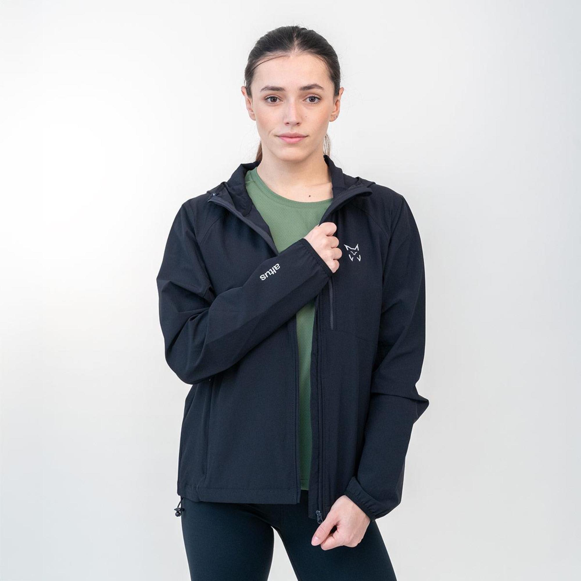 Chaqueta ligera de trekking con capucha Mujer TIKAL W ANTRACITA - CD 3/4