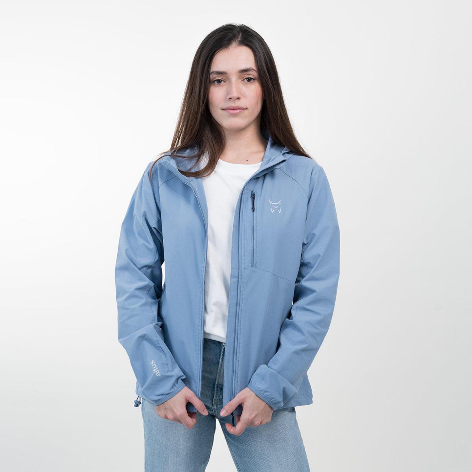 Jaqueta lleugera de trekking amb caputxa dona TIKAL W BLAU - CD 3/5