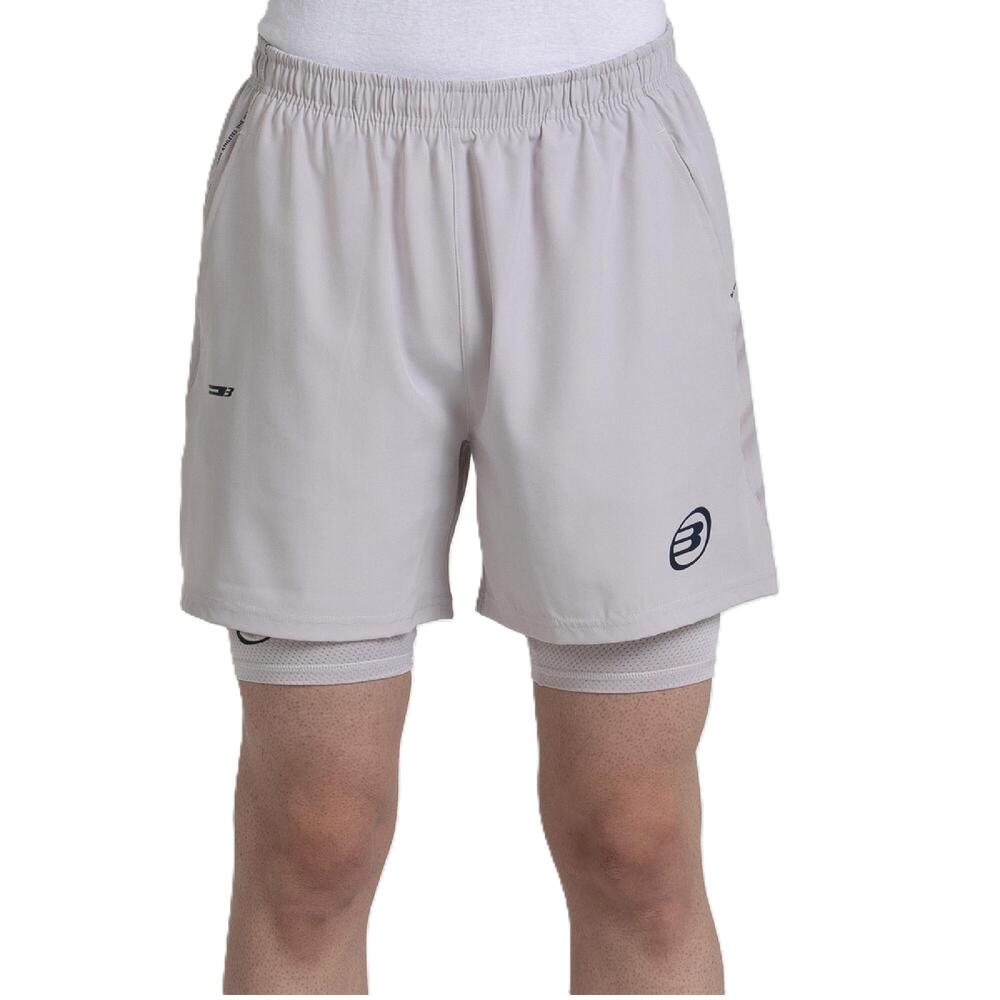 Pantalón corto BULLPADEL Mansil Hombre. Blanco