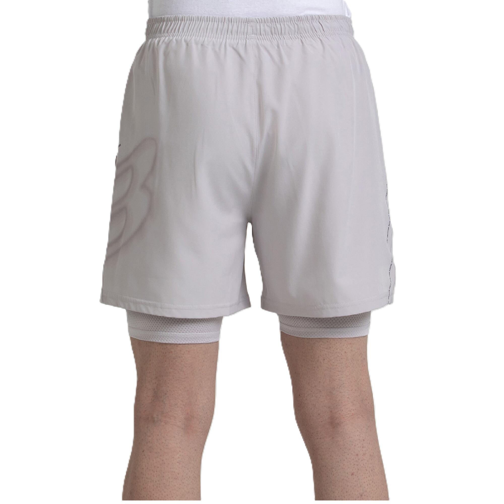 Pantalón corto de pádel BULLPADEL Mansil Hombre. Blanco 3/3