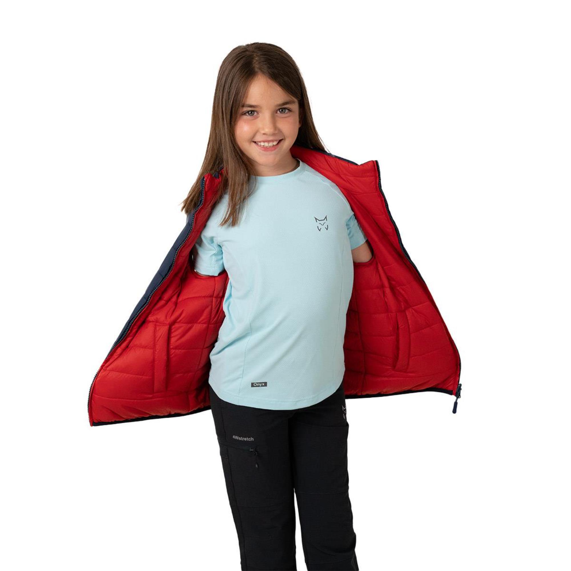 Chaleco acolchado azul/rojo de montaña y trekking TIVOLI - CD 10/10