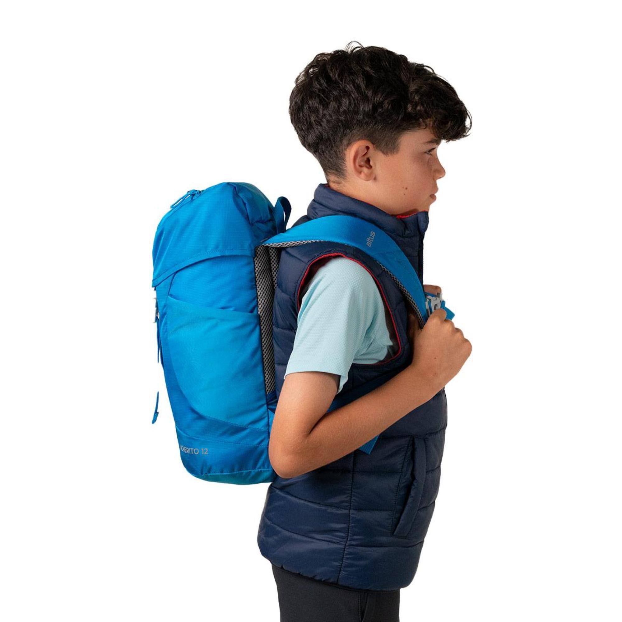 Chaleco acolchado azul/rojo de montaña y trekking TIVOLI - CD 9/10