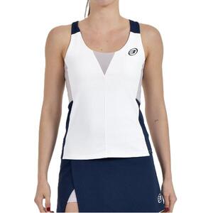 Camiseta de pádel tirantes BULLPADEL Porson Mujer. Blanco