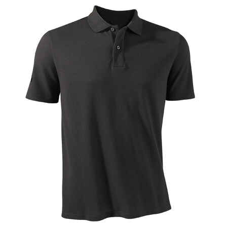 Men's golf short-sleeved polo shirt MW500 black