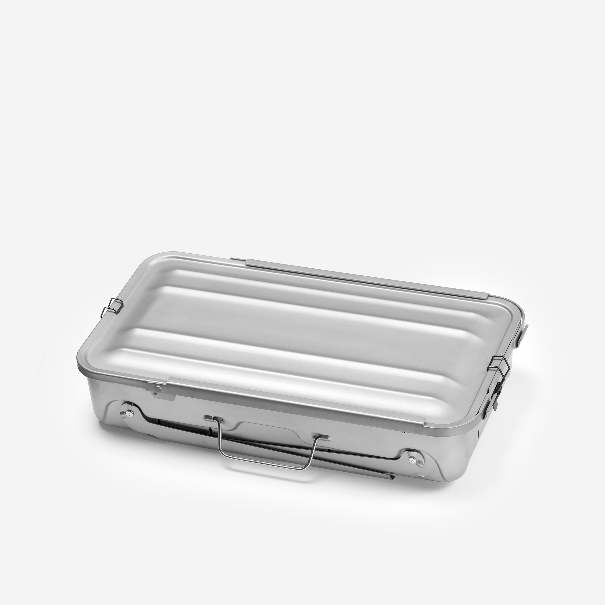 Barbecue portable TG de camping 4-8 personnes à bois, charbon et briquette - QUECHUA