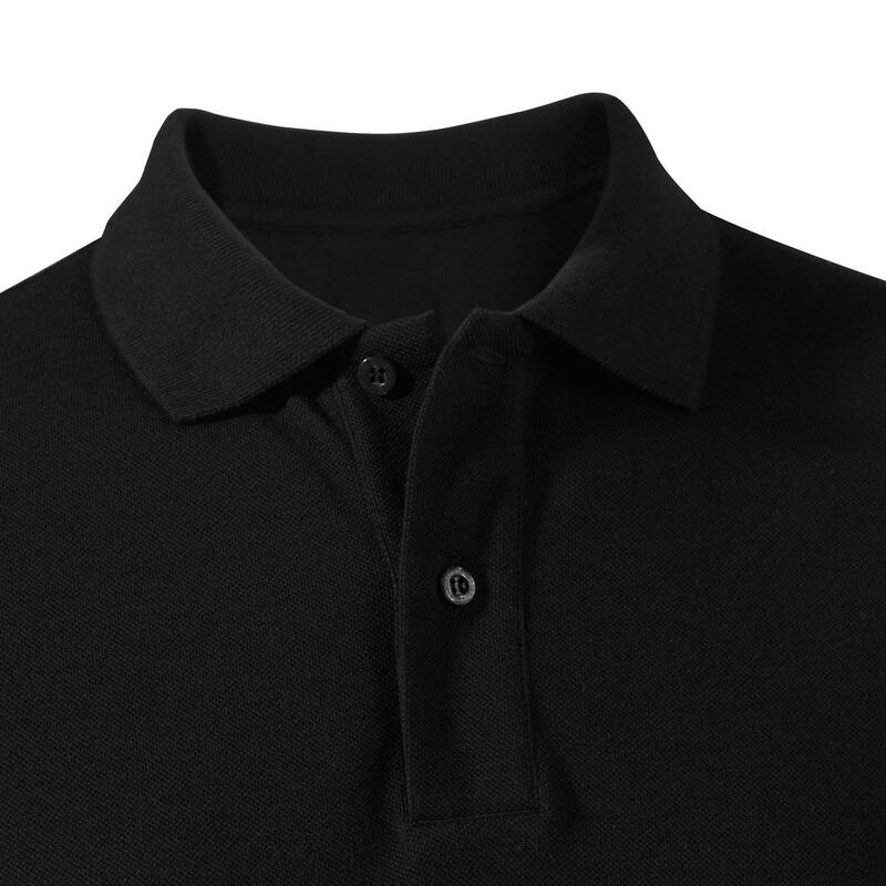 Polo Golf Hombre Negro Manga Corta