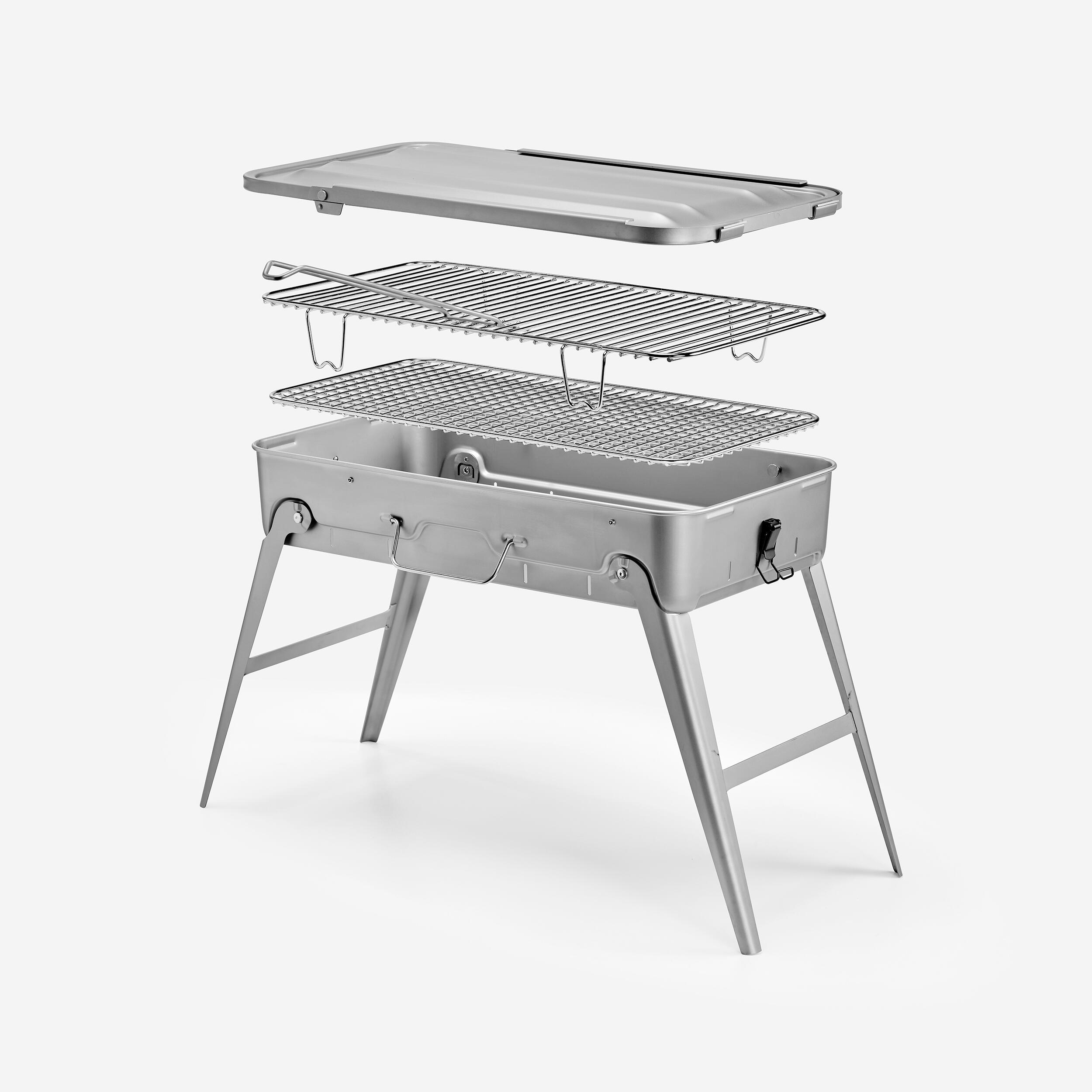 Portable Steel Camping Barbecue XL, 500 2/10
