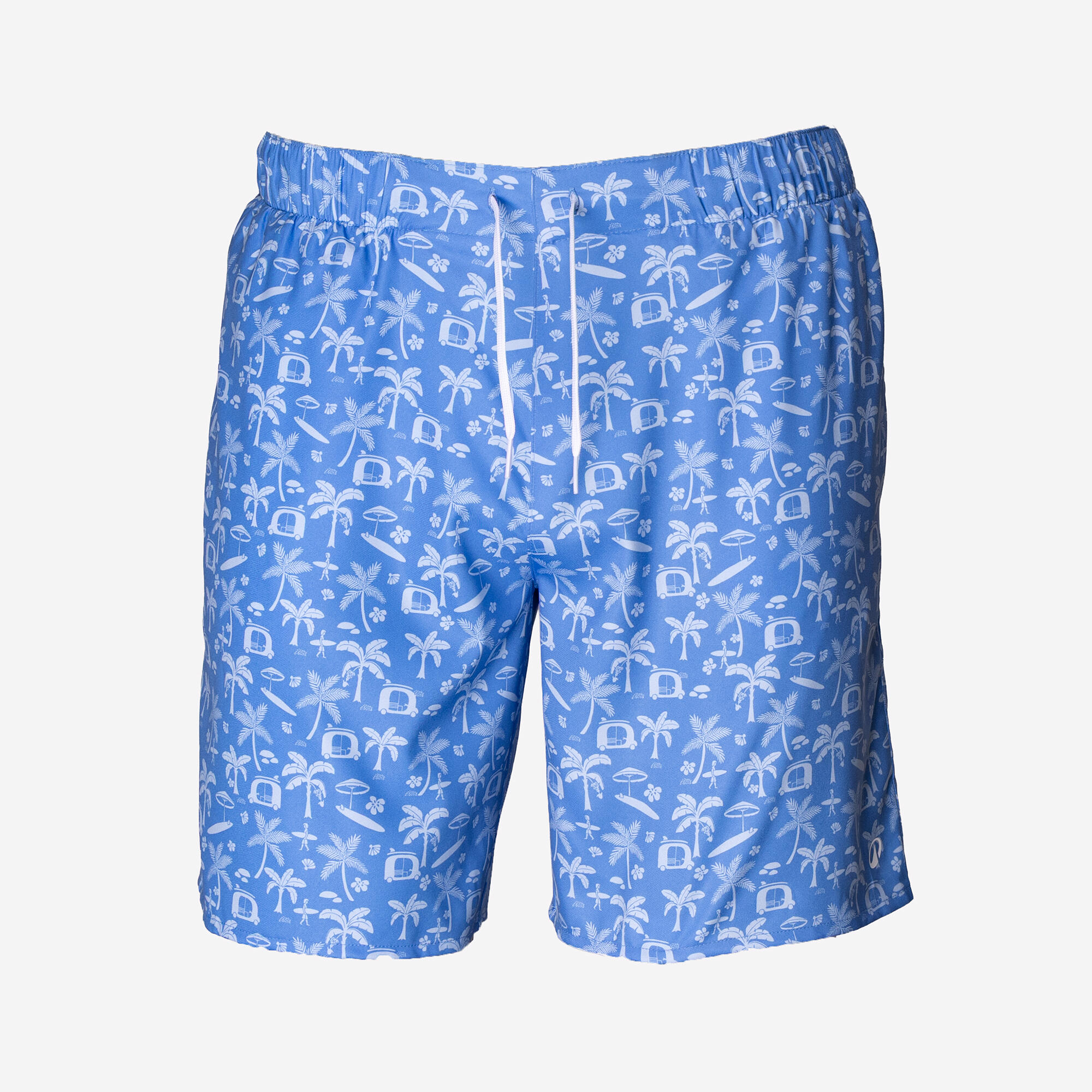 Men’s Swim Shorts mid-length swim shorts 18”, 100 Supagirl blue-image-12