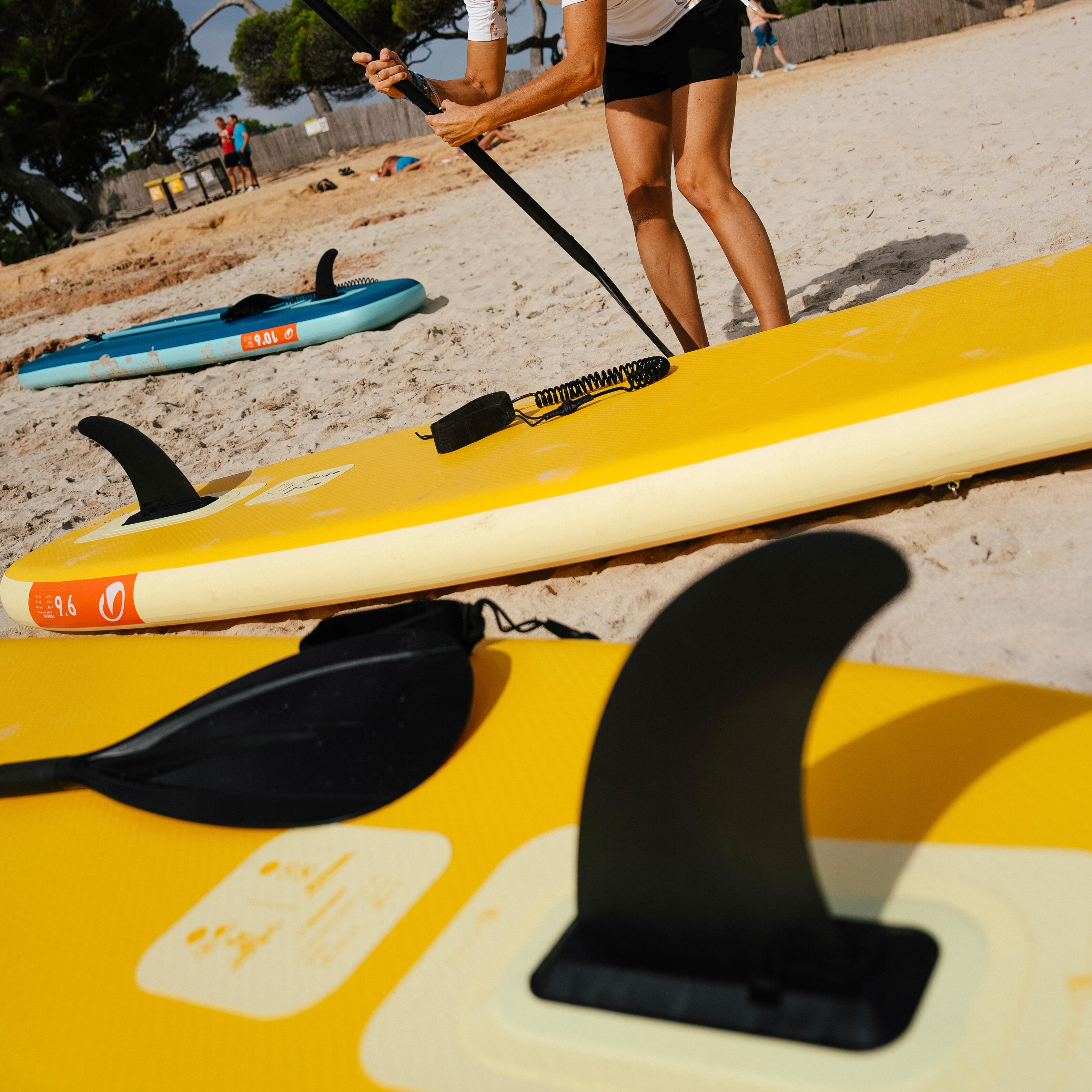 Aileron pour planche à pagaie ou kayak gonflable – noir - DECATHLON