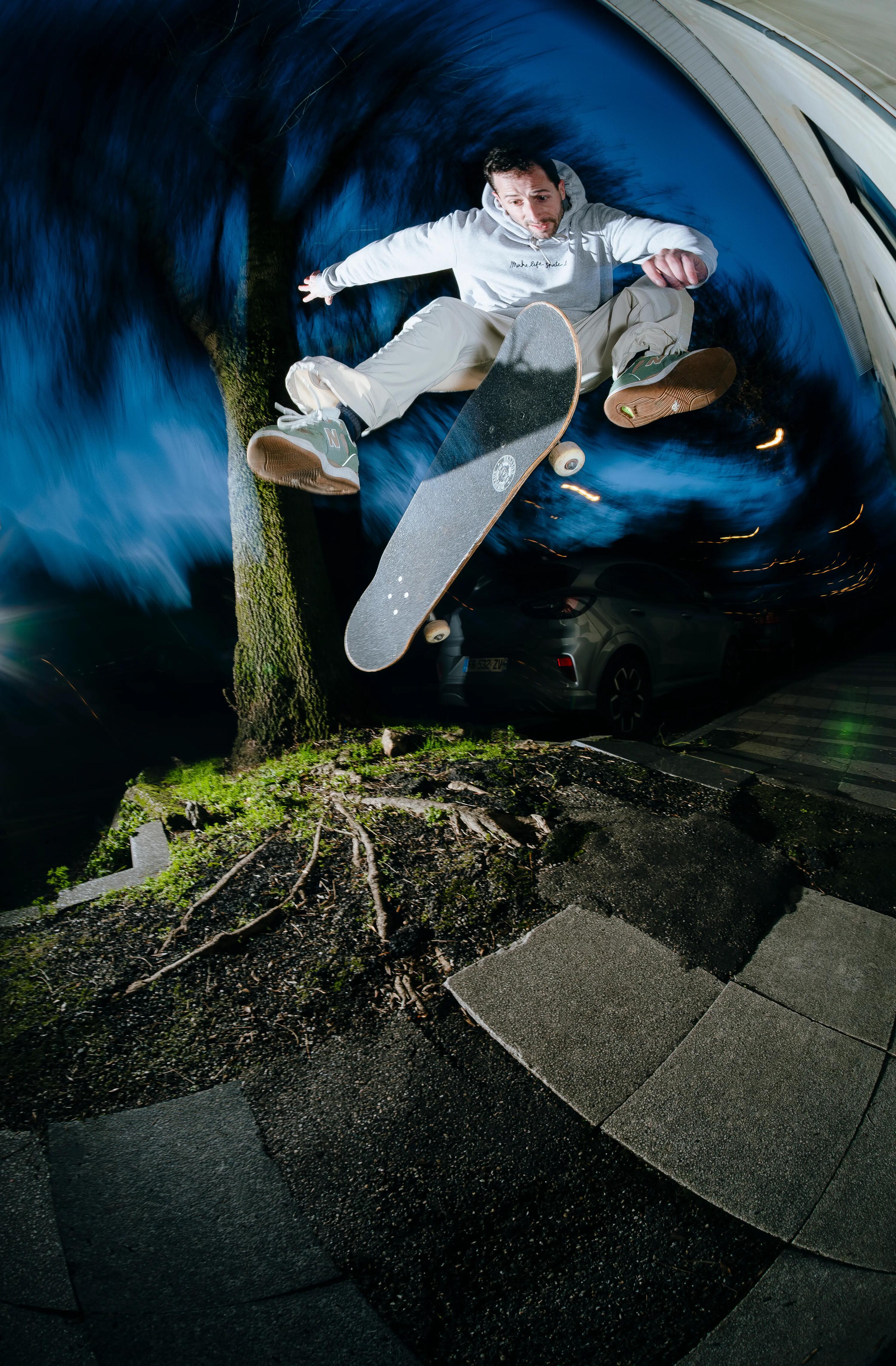 Pantalon Skateboard CN500 LIGHT Bej  13/15