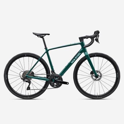 Bicicleta carretera carbono EDR CF verde Shimano 105 2x12 V