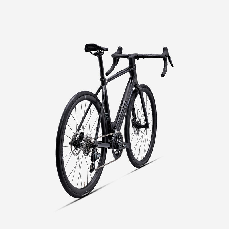Bicicletă de șosea carbon SRAM Rival AXS E1 2x12v, EDR CF Negru
