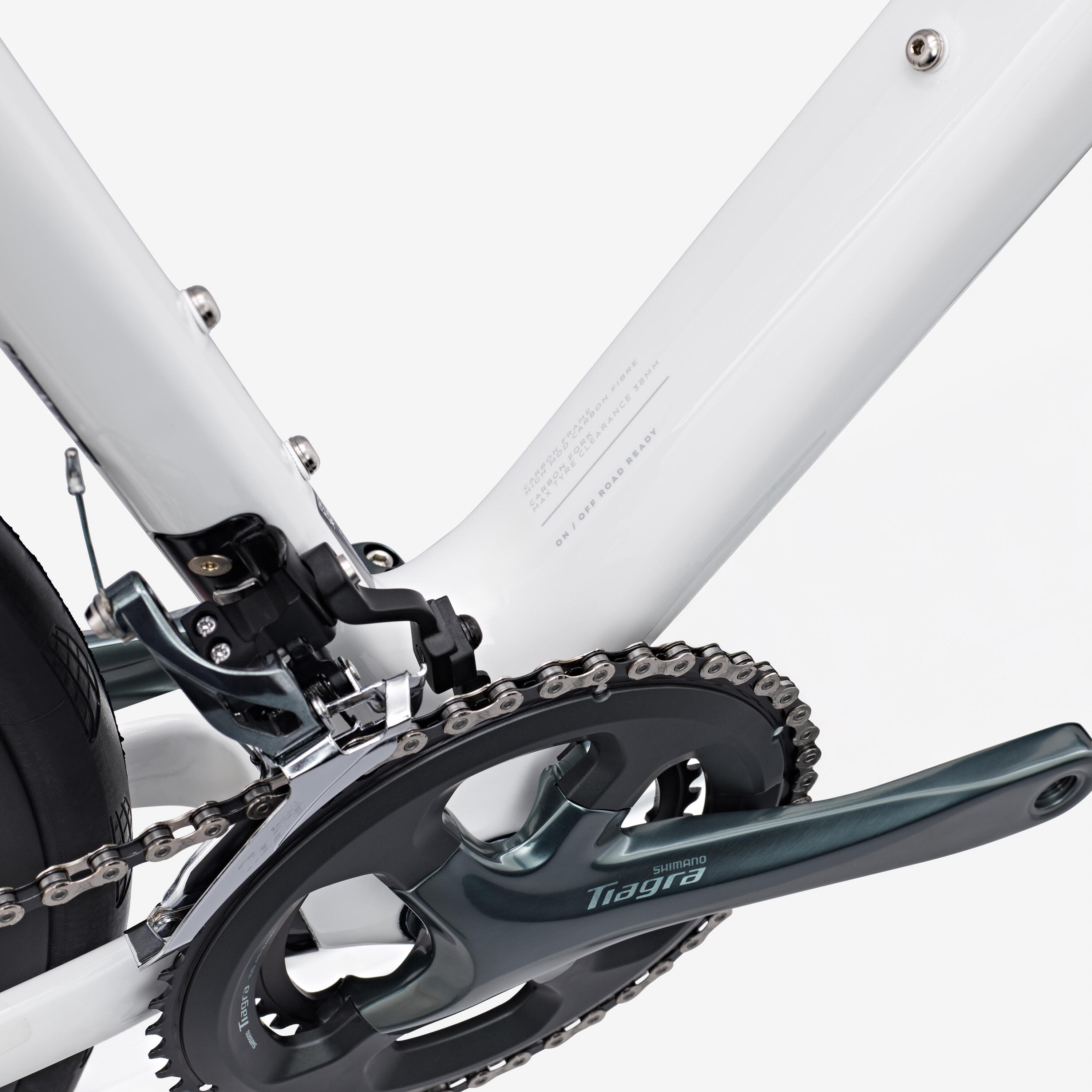 Rennvelo Carbon Shimano Tiagra 2x10v, EDR CF, Weiss 12/15