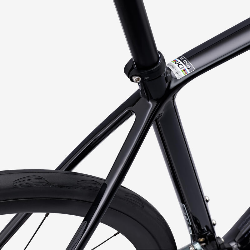 Bicicletă de șosea carbon Shimano Tiagra 2x10v, EDR CF Negru