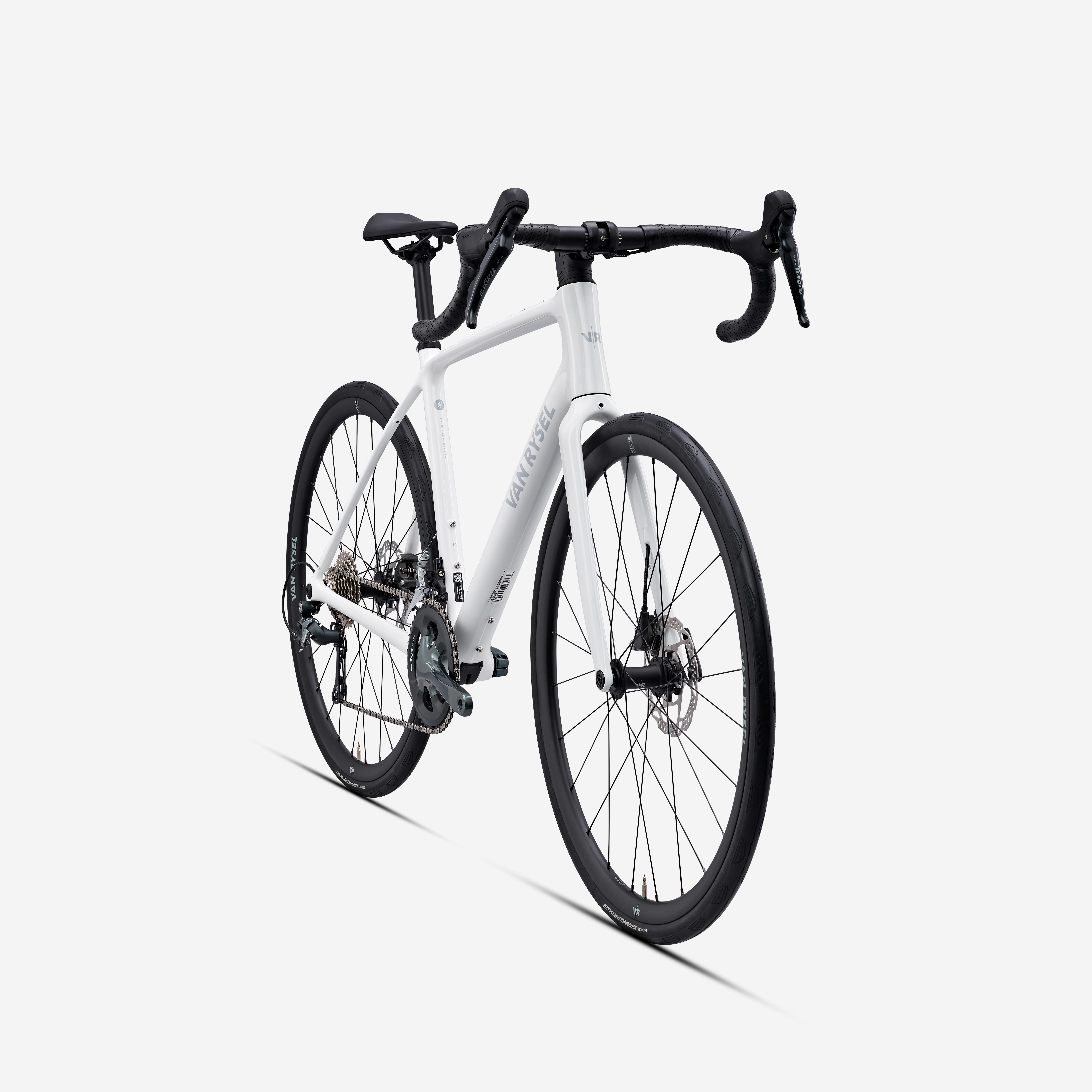 VAN RYSEL Cestný bicykel EDR CF Tiagra 2 × 10 karbón biely XL · záber 3