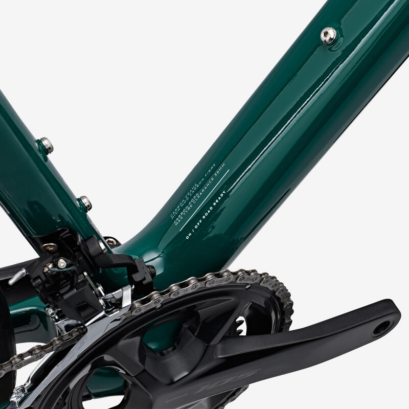 Bicicletă de șosea carbon Shimano 105 2x12v, EDR CF Verde