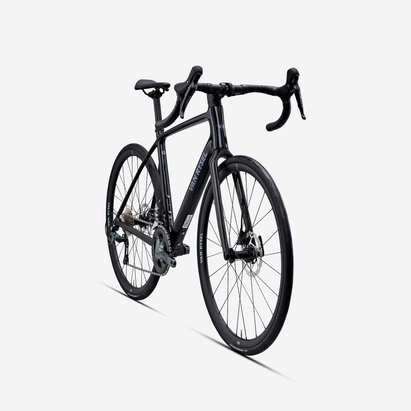 Bicicletă de șosea carbon Shimano Tiagra 2x10v, EDR CF Negru