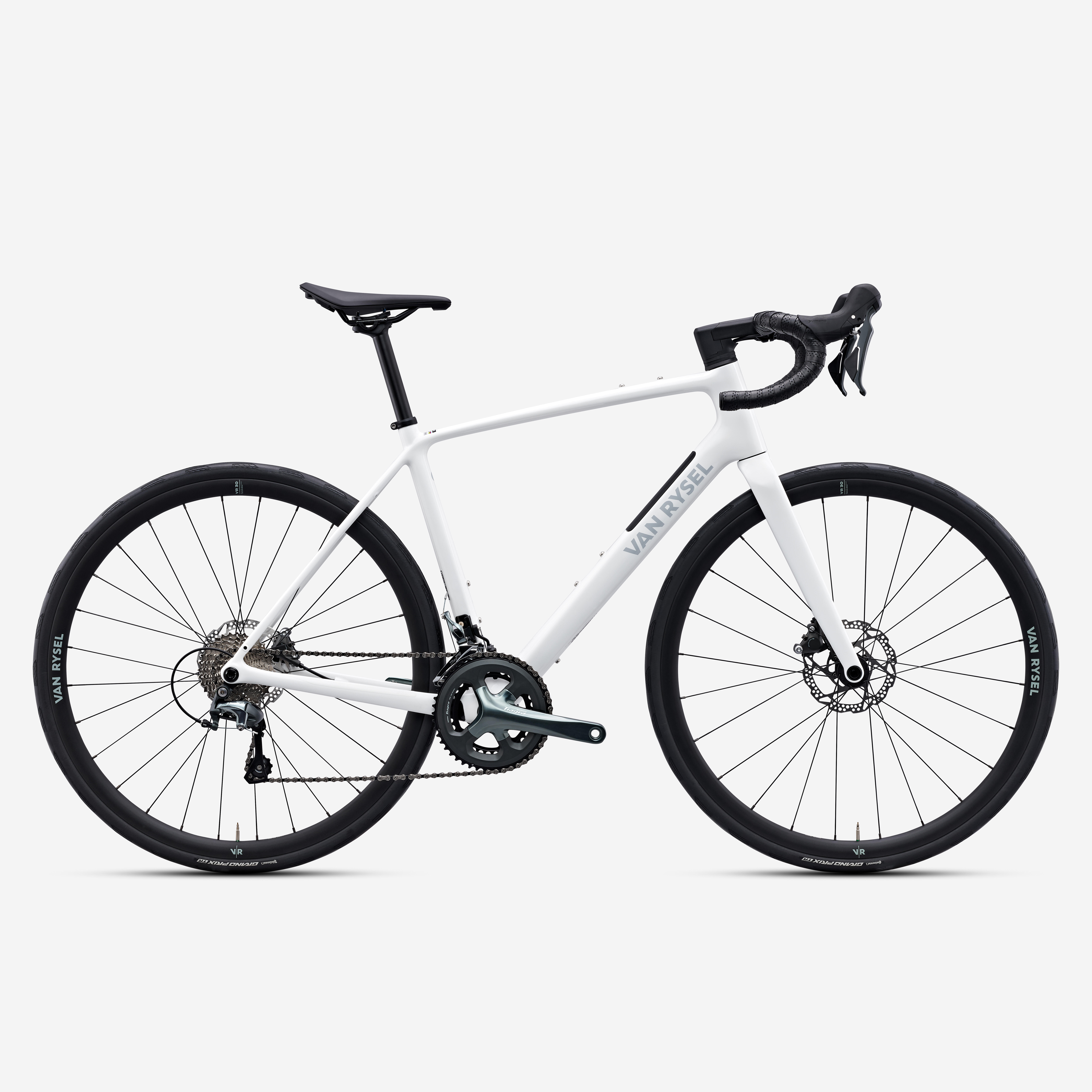 Vélo de route carbone Shimano Tiagra 2x10v, EDR CF blanc