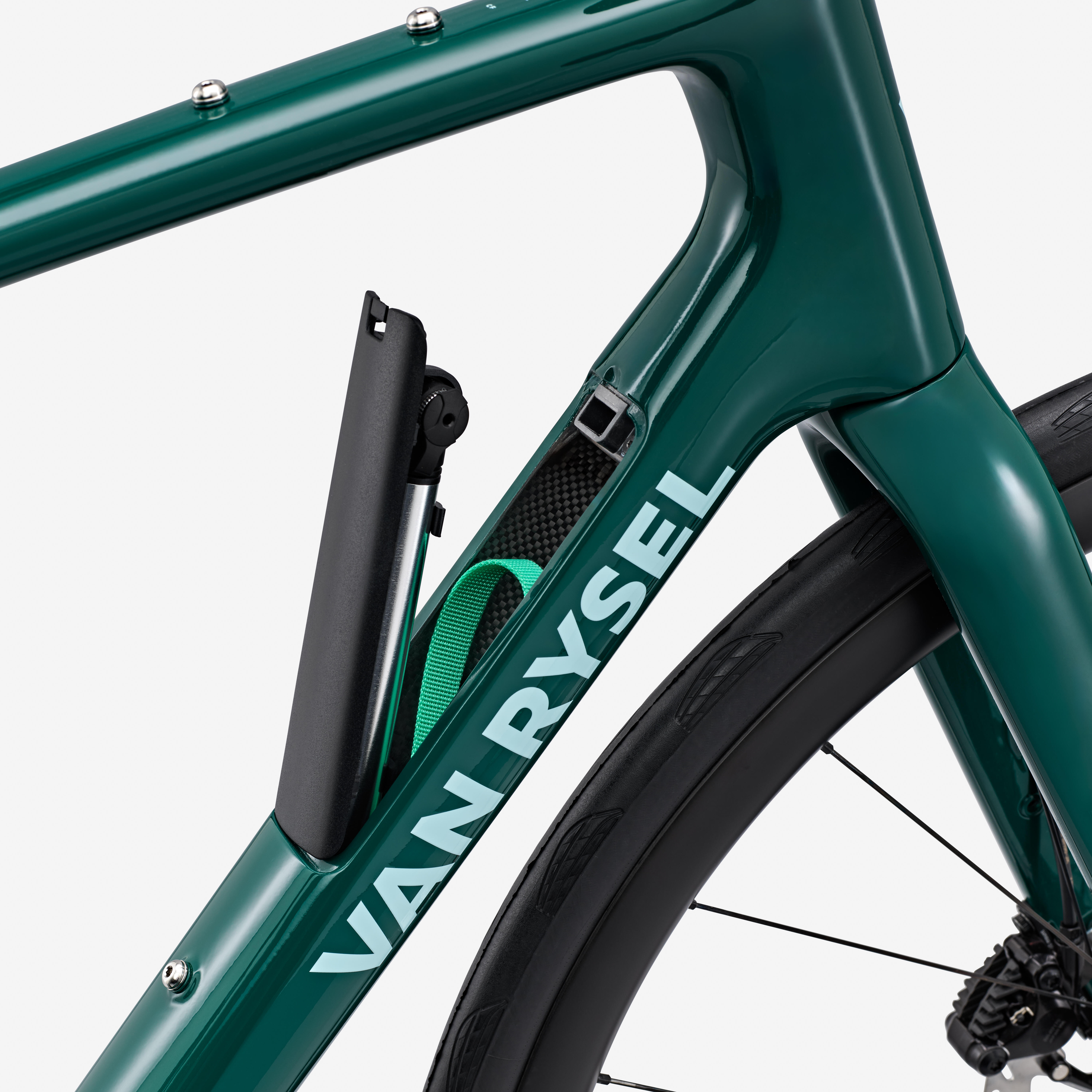 VAN RYSEL Cestný bicykel EDR CF 105 2 × 12 karbón zelený L · záber 10