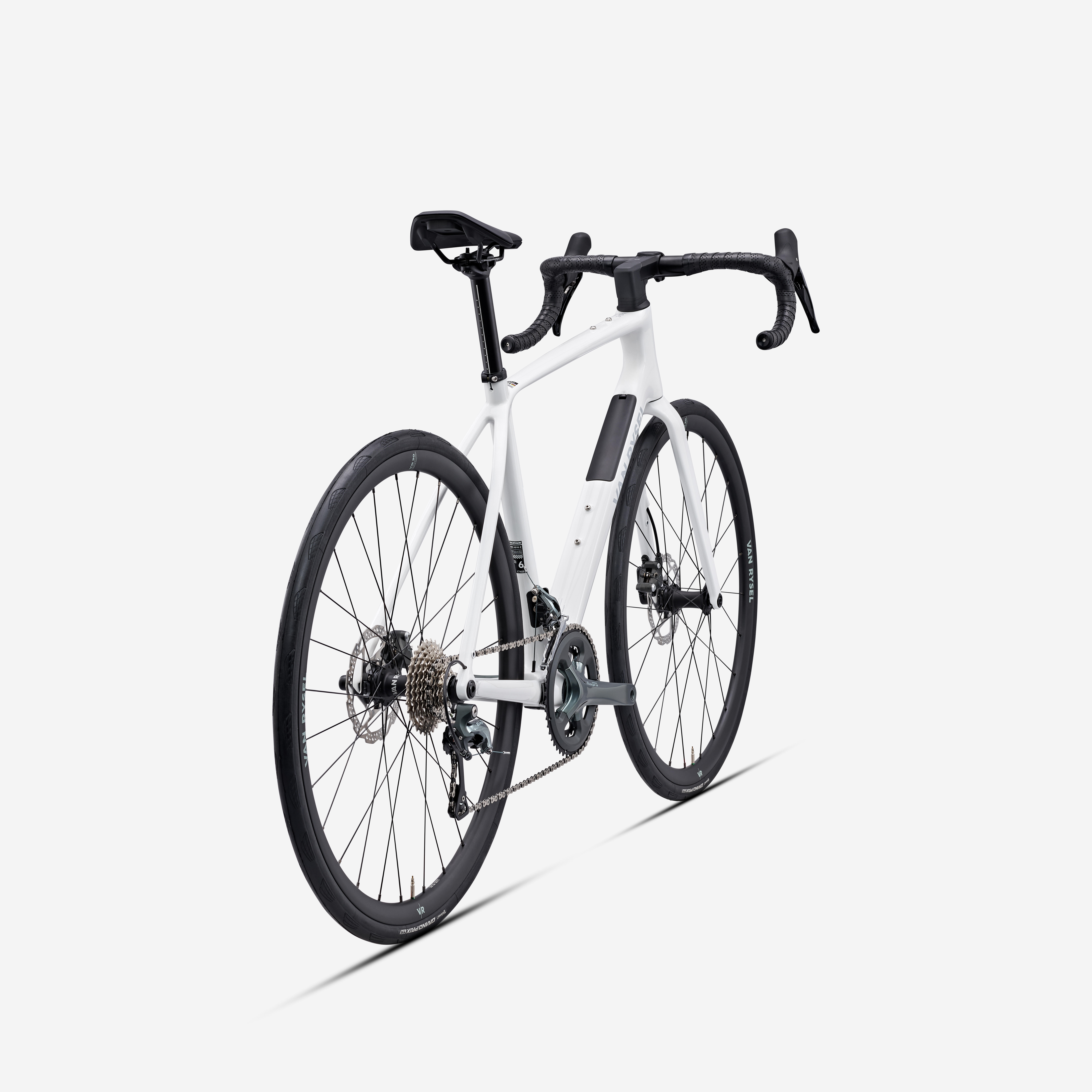 VAN RYSEL Cestný bicykel EDR CF Tiagra 2 × 10 karbón biely XL · záber 4
