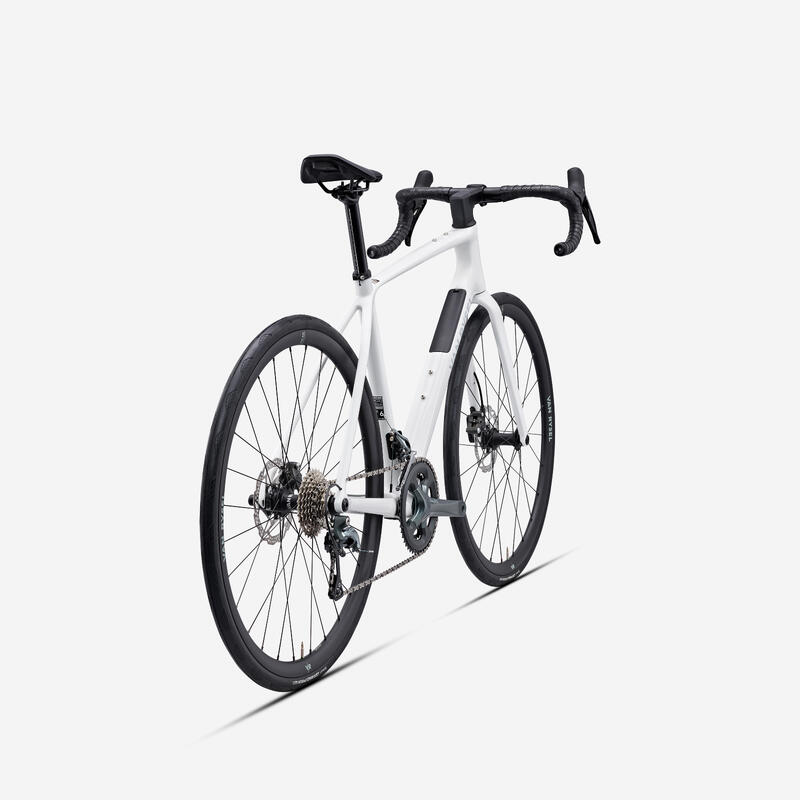 Bicicletă de șosea carbon Shimano Tiagra 2x10v, EDR CF Alb