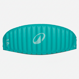 Aile de traction 1m2 avec barre, 100 vert