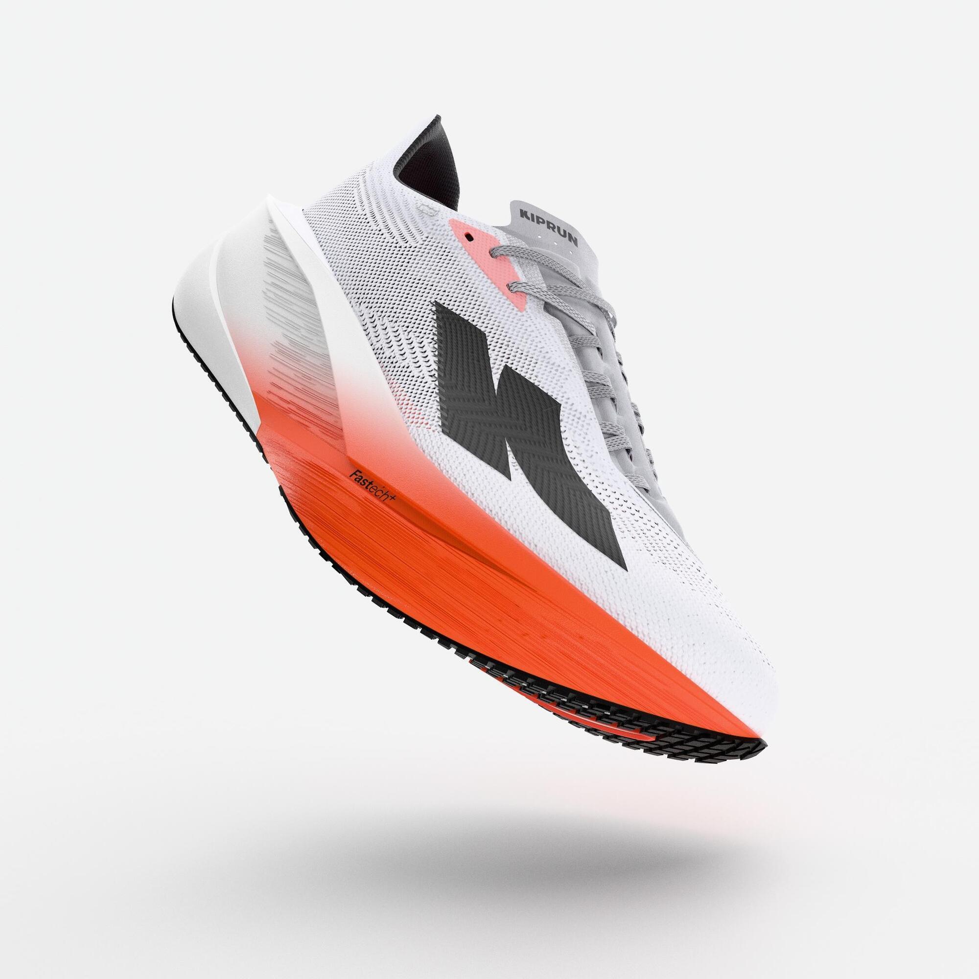 Scarpe running uomo KIPSTORM TEMPO bianco-arancione 3/10