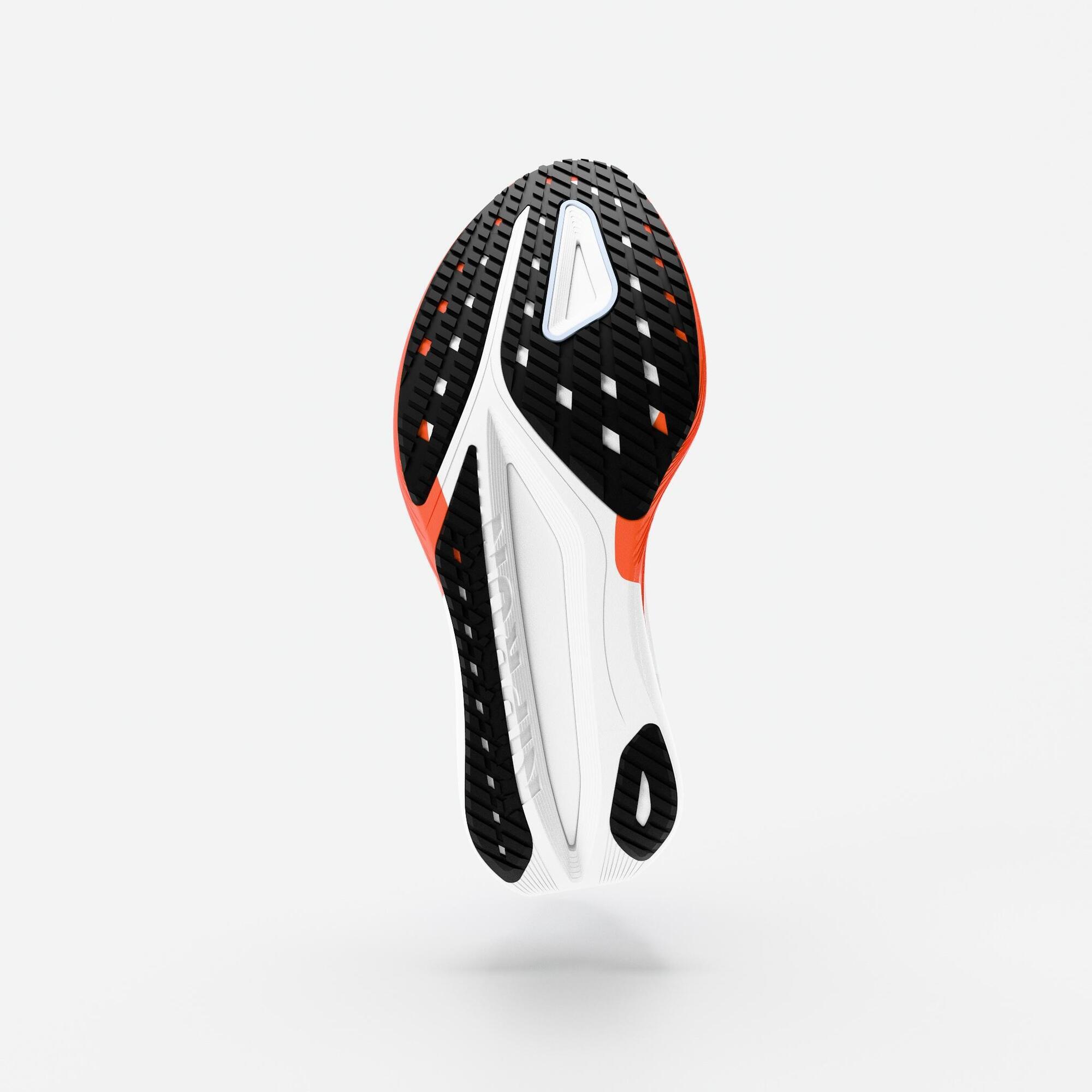 Scarpe running uomo KIPSTORM TEMPO bianco-arancione 5/10