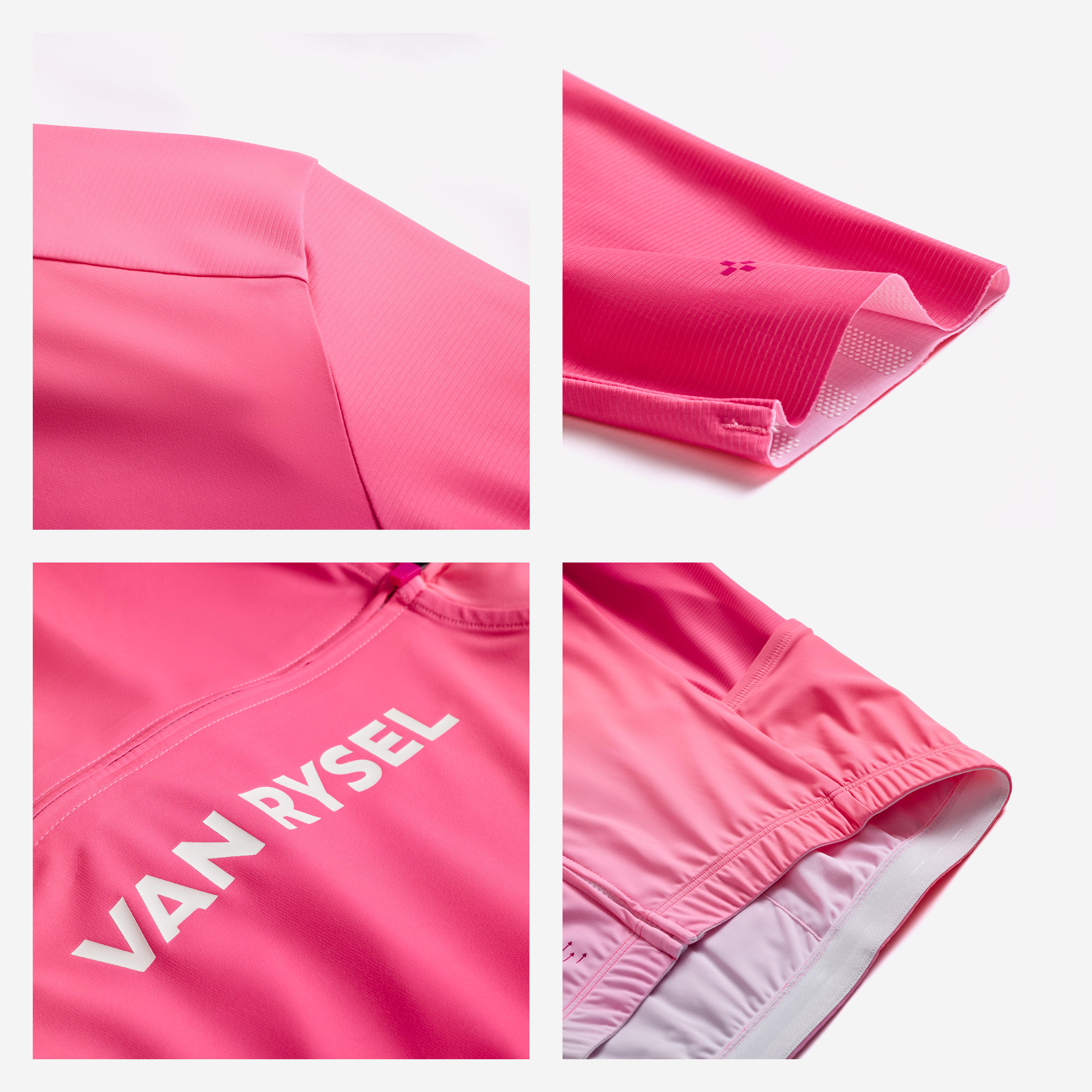 Short-Sleeved Road Cycling Jersey Pro Fit, RCR-R 2 - VAN RYSEL