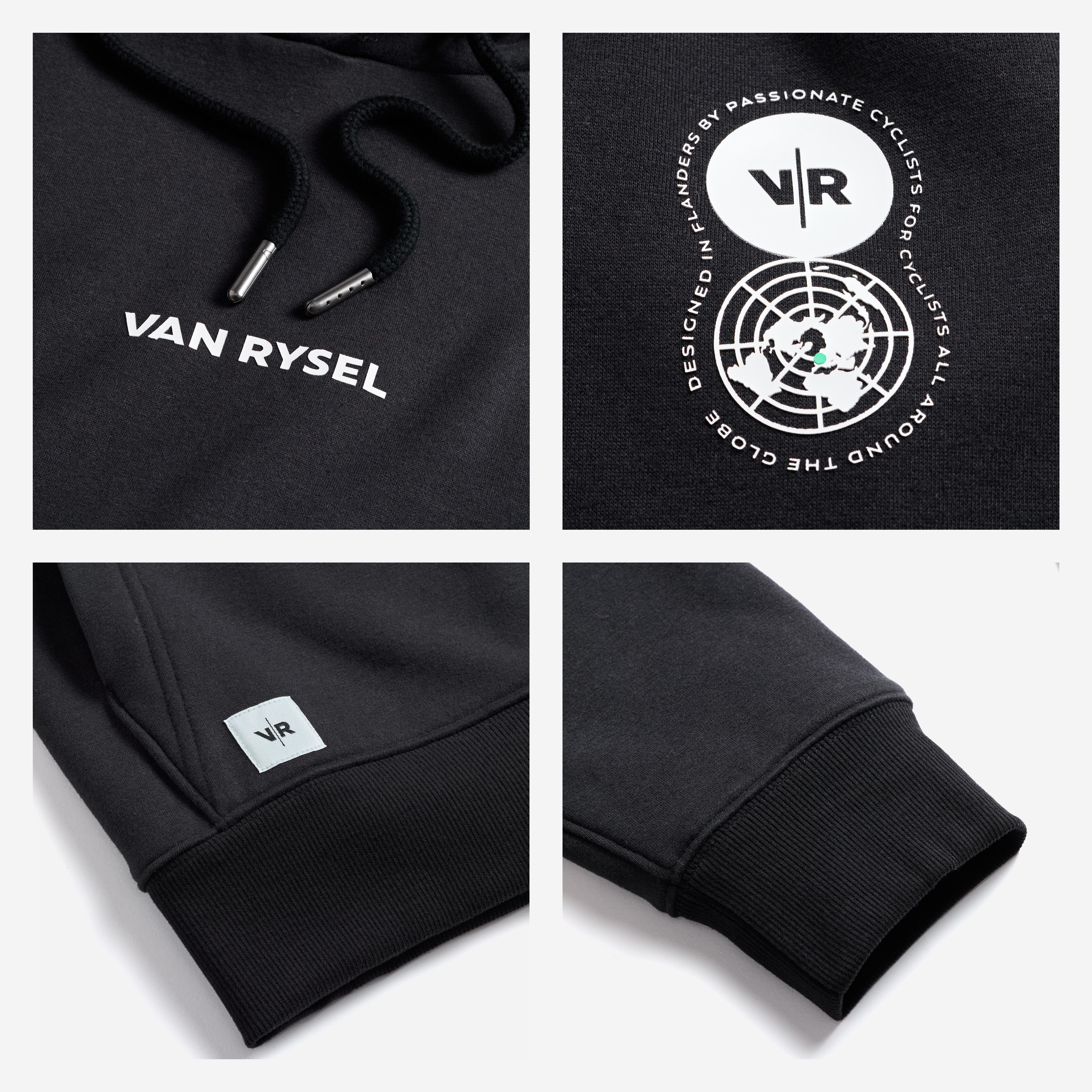VAN RYSEL Mikina s kapucňou Lifestyle čierna L · záber 7
