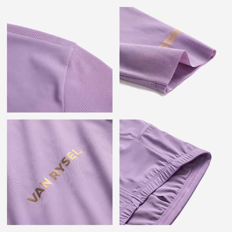 Tricou ciclism șosea distanțe lungi EDR ULTRA Mov Adulți