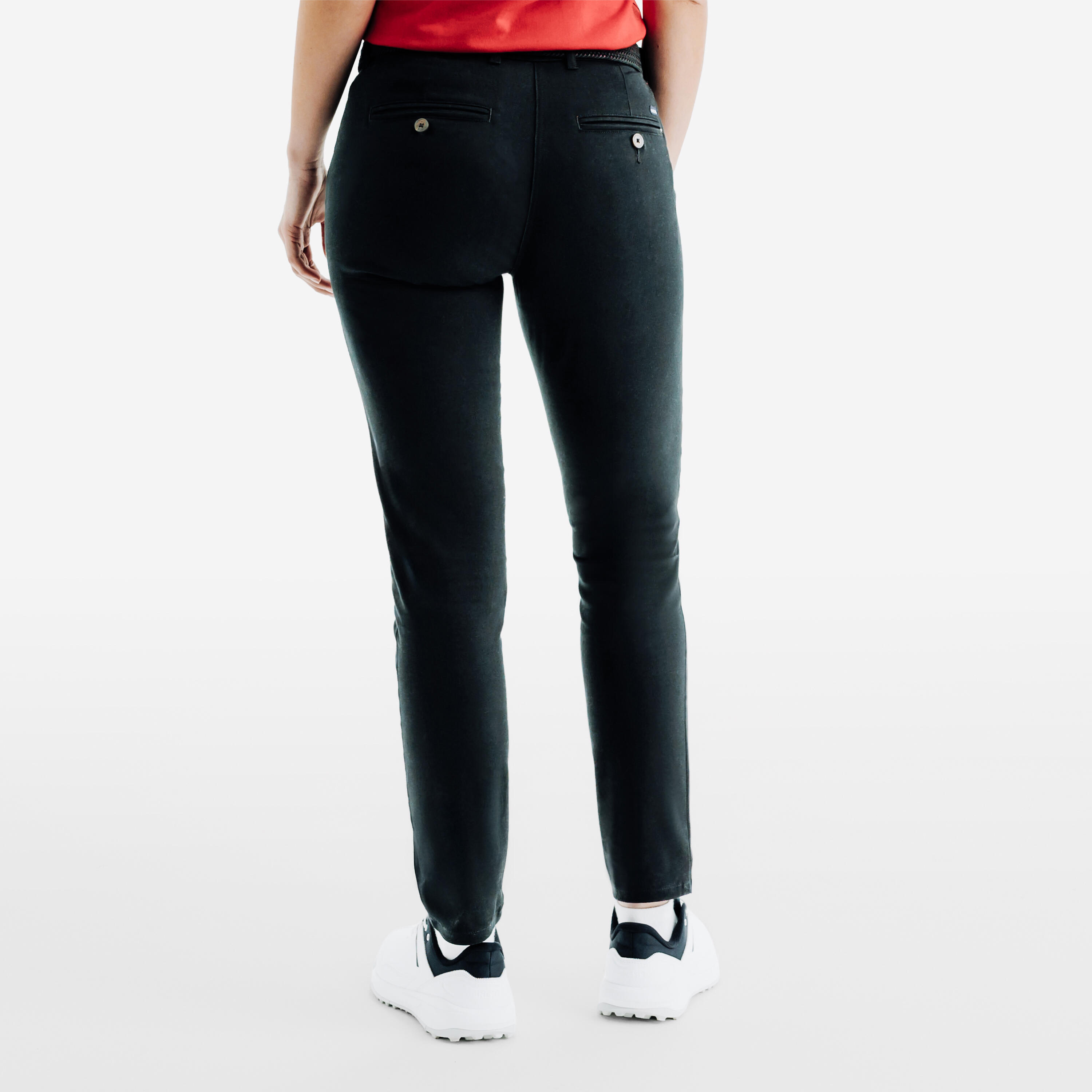 Calças de golf chino em algodão Mulher - MW500 preto 4/9