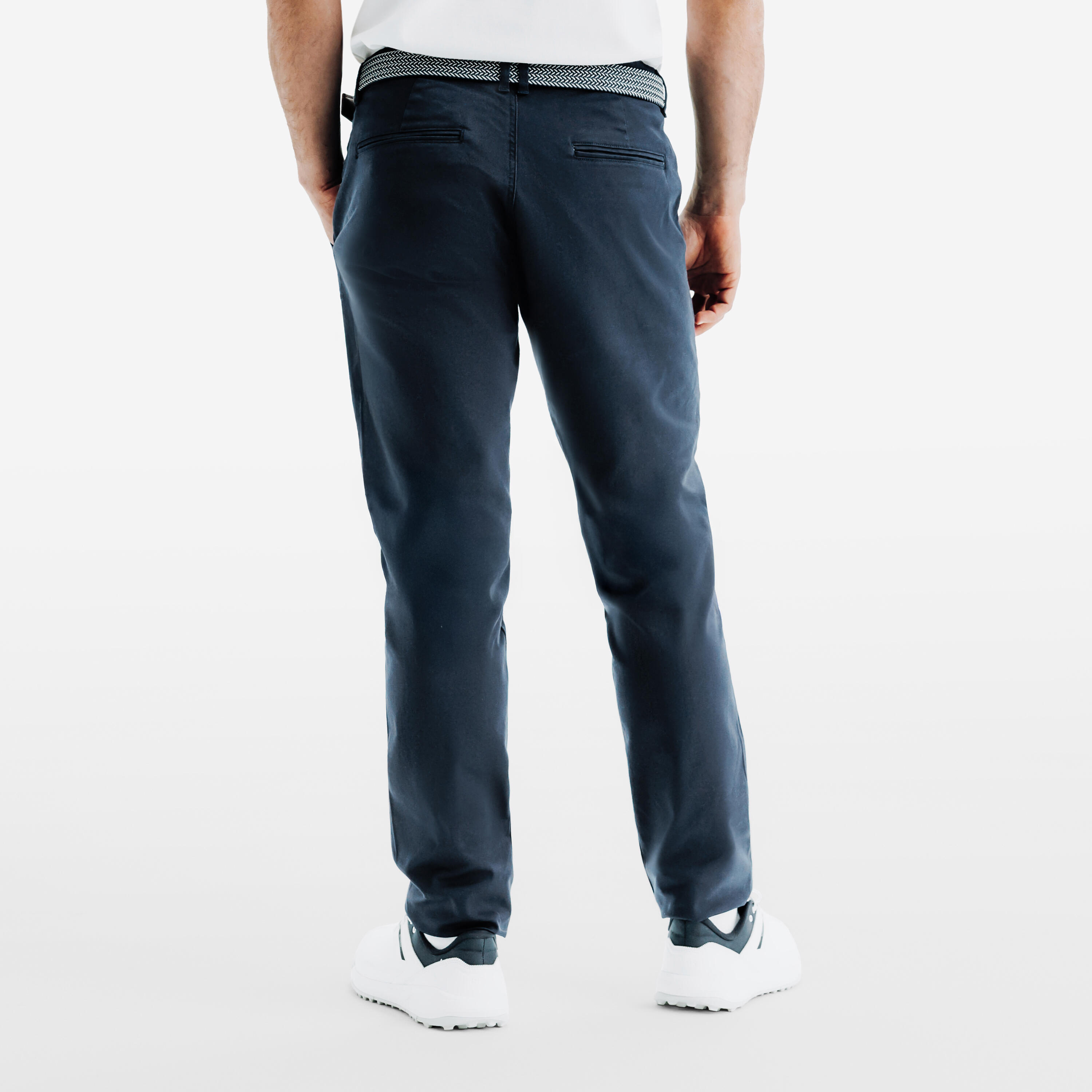 Pantalon de golf en coton Homme – MW500 Bleu 4/9