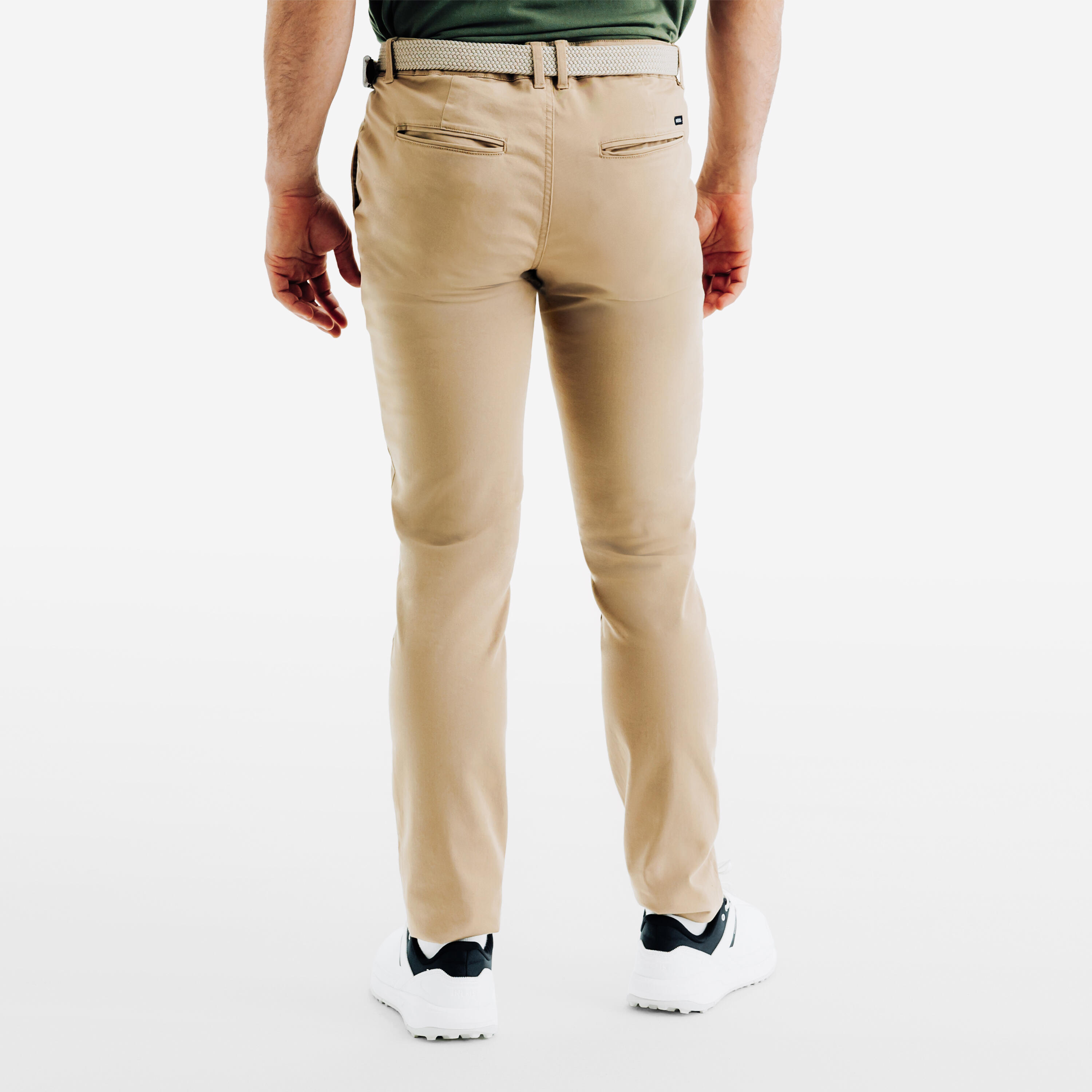 Pantalon de golf en coton Homme – MW 500 beige 4/9