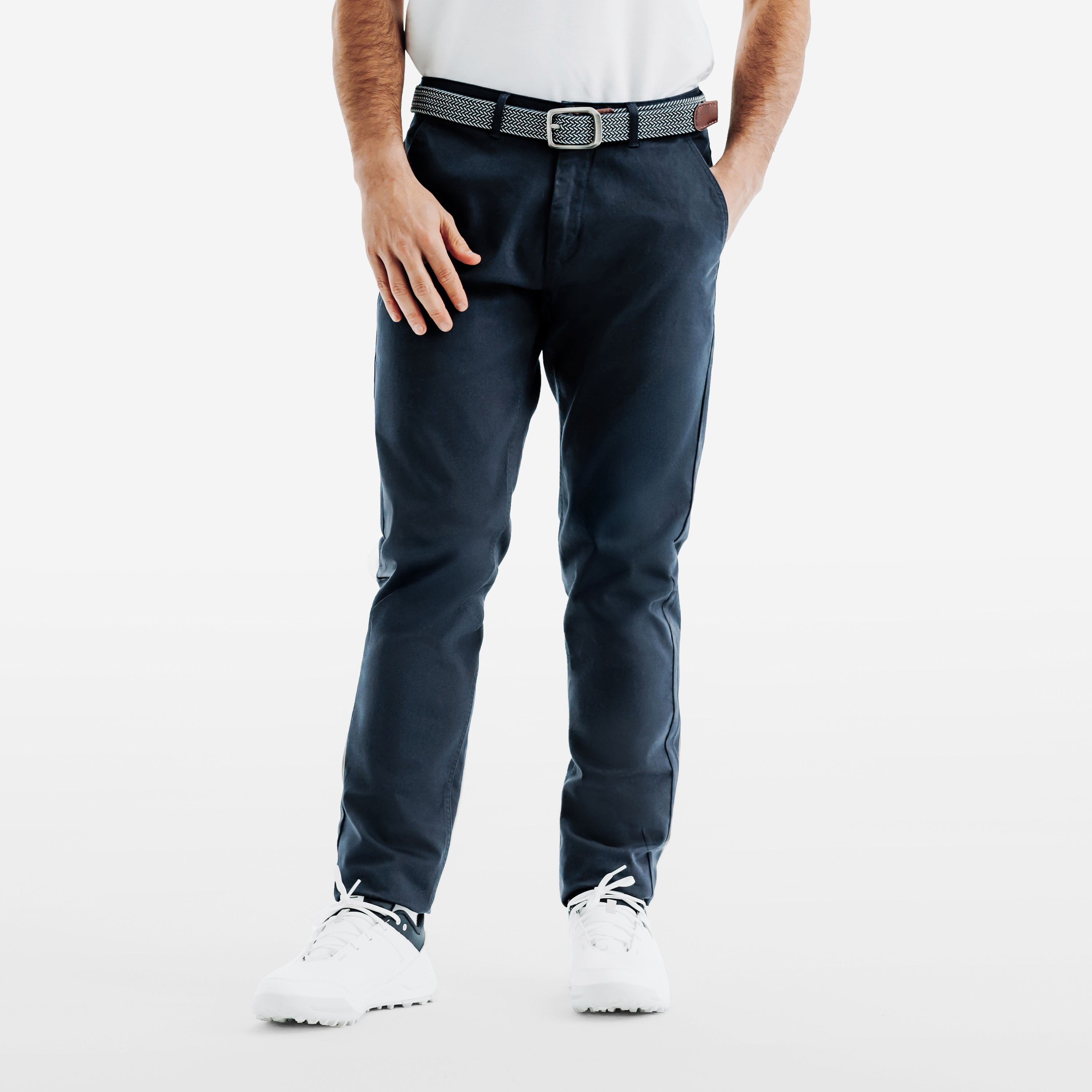 Pantalon chino golf coton homme, mw500 bleu marine - Golf - Inesis- Clubs - Entreprises - Collectivités - Associations