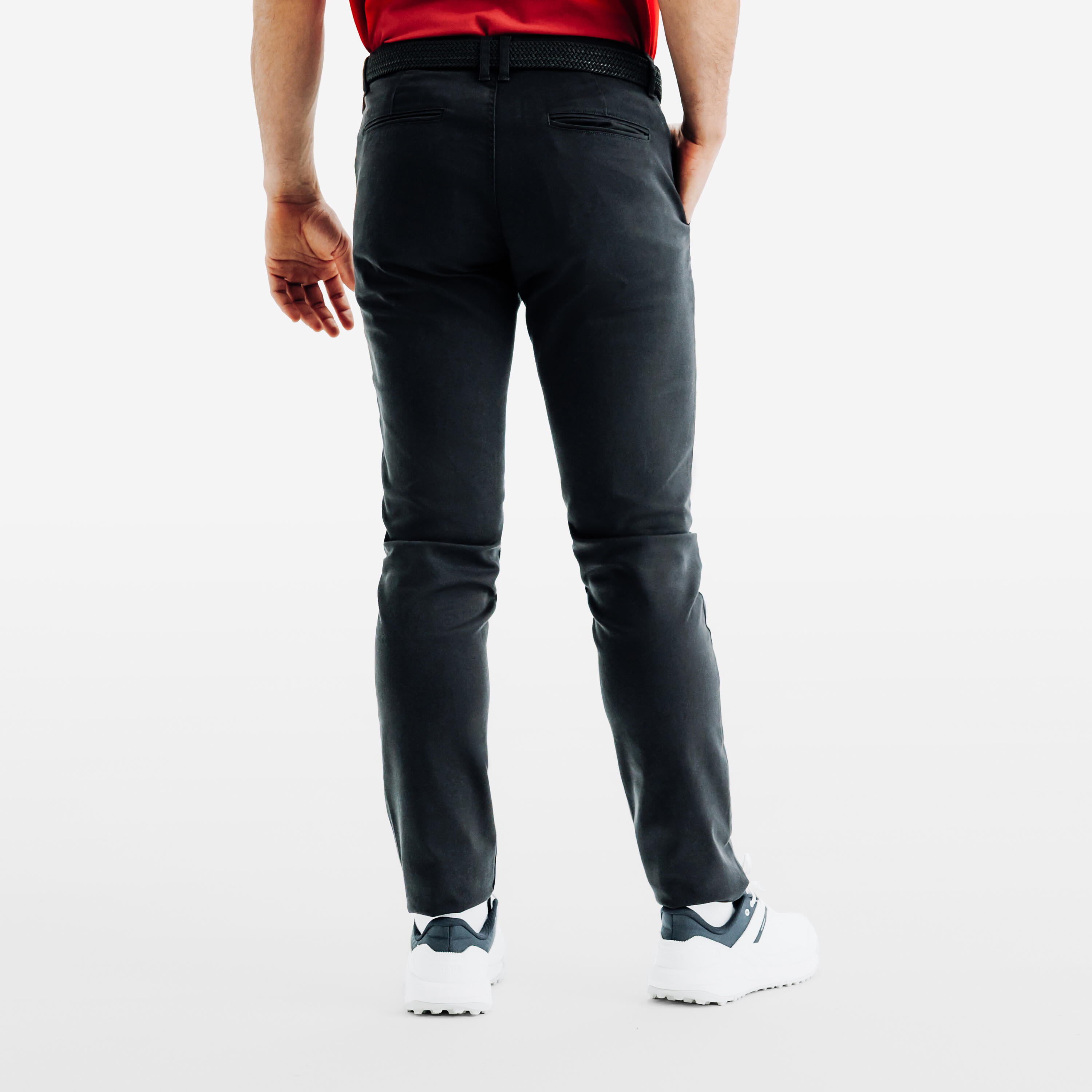 Pantalon chino de golf en coton H – MW 500 noir 4/9