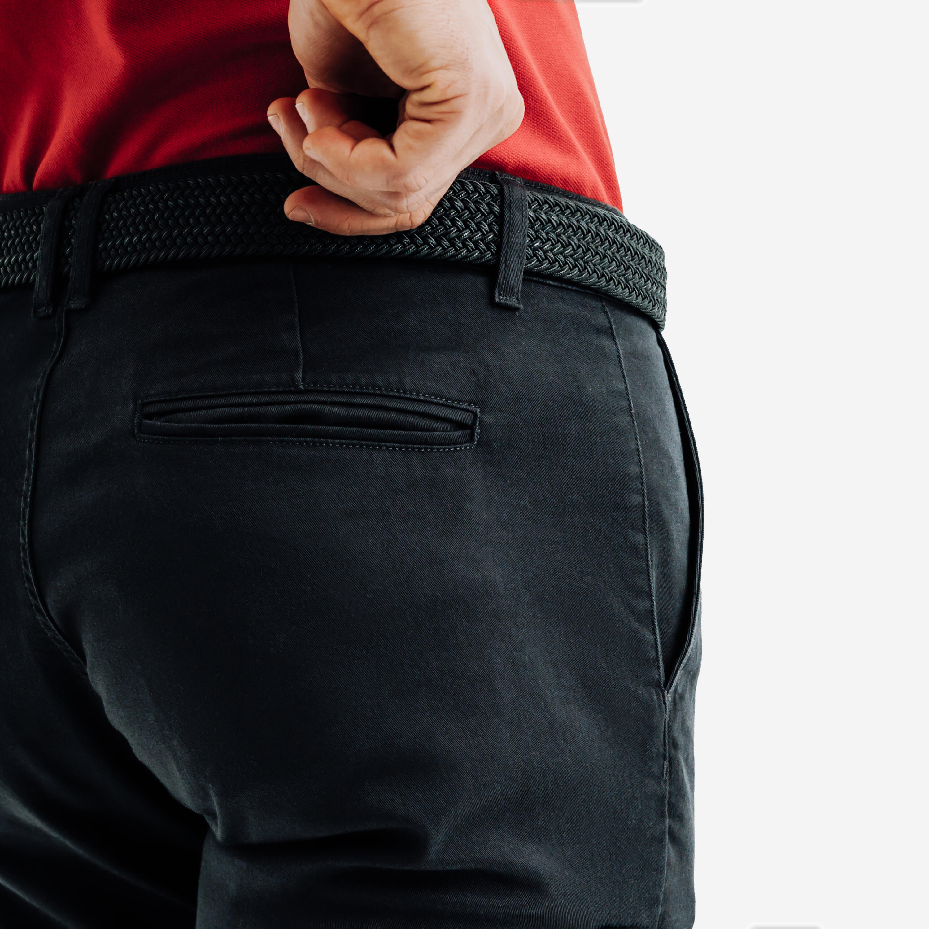 Pantalon chino de golf en coton H – MW 500 noir - INESIS