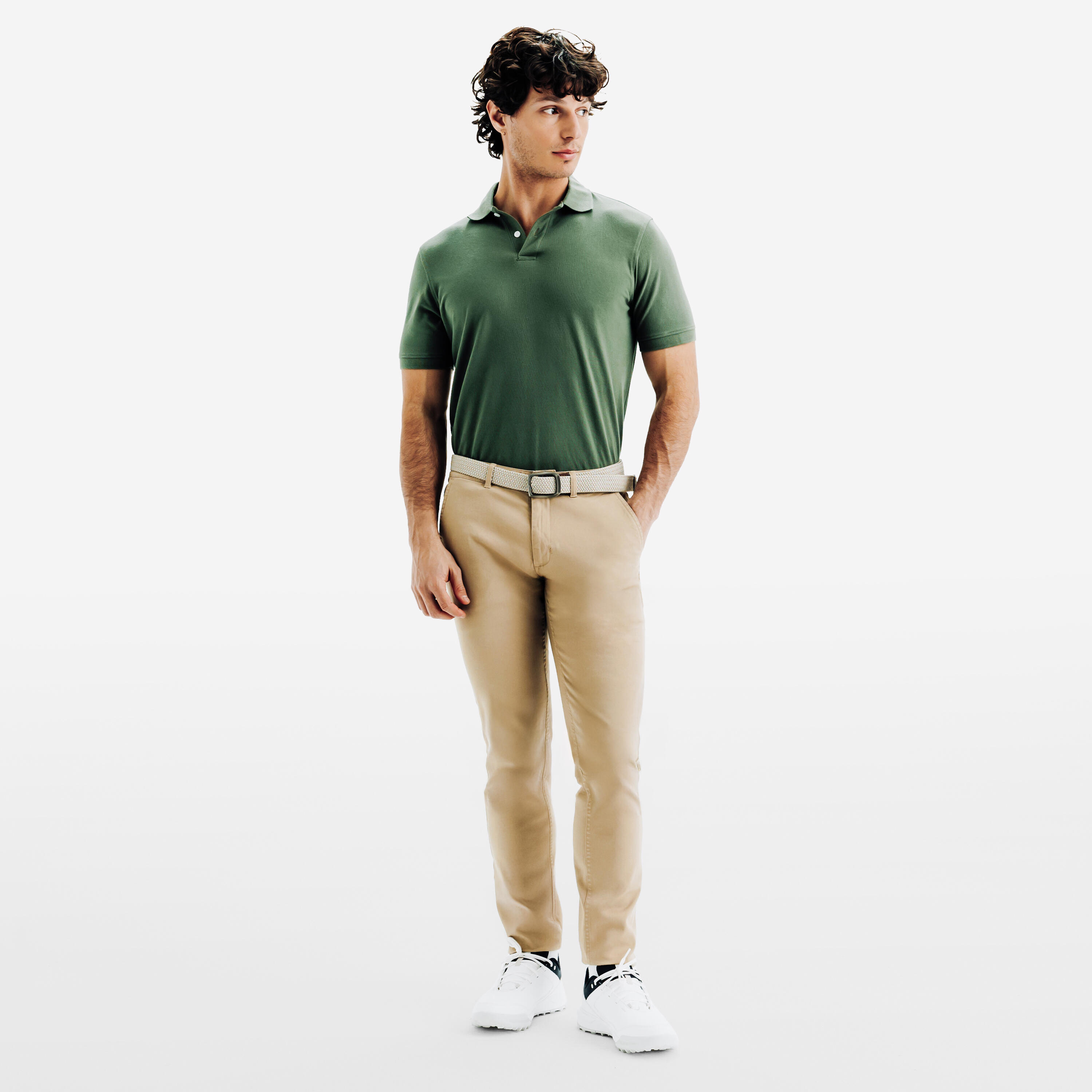 Golfbroek WW500 heren marineblauw Golfbroek WW500 heren marineblauw